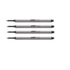Lamy M66 Ersatzminen für Tintenroller, Medium, Schwarz, 4er-Packung