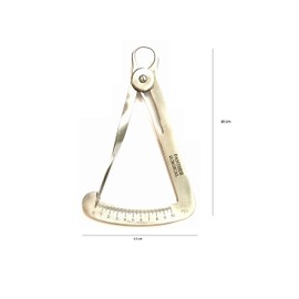 Stainless Steel Iwanson Crown Calipers & Boley Vernier Calipers Ruler Micrometer Tools Orthodontic Meausring Lab Instruments (0 to 10mm)