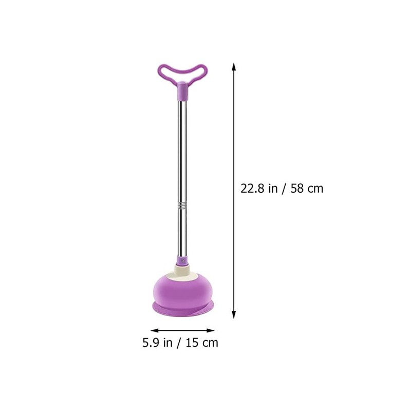 DOITOOL Toilet Plunger Toilet Bowl Cup Rubber Toilet Plunger with