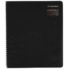 AT-A-GLANCE Monthly Planner, January 2019 - December 2019, Large Size, Contemporary, Graphite (70260X45)
