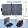 SUPERFINDINGS 4Pcs Fishing Tackle Box Organizer Multi-Compartment Fishing Tackle Box