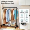 AOODA Short Clothing Rack for Hanging Clothes, Metal Small Clothes