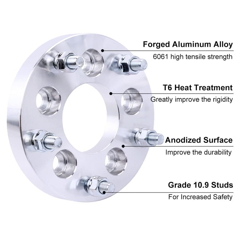 DCVAMOUS 4PC 5x5 to 5x4.75 Wheel Adapters 1 Inch with
