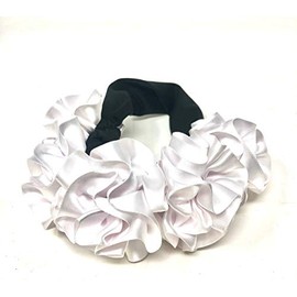 Hair Bow Ribbon and Elastic White Hair Pice Ribbon Baby day of the Dead 1 pc