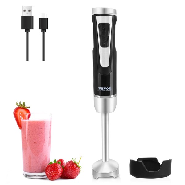 VEVOR Hand Blender, 8 Variable Speeds Immersion Blender, Stainless Steel