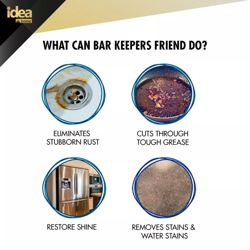 Idea Home Bar Keepers Friend Cleanser and Polish Powder 21