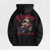 Cowboy Rodeo Graphic Hoodie 100% Cotton US Warehouse 6 ColorsColor: