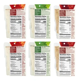 Spice Tailor 3 Simple Steps Restaurant Quality Meals in Minutes Kits Ready in 10 Minutes (6 Pack, Thai Curry Variety)