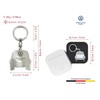 BRISA VW Collection - Volkswagen Beetle Keyring in Elegant Gift