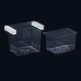 WEAVERBIRD Aquarium Fish Breeder Box, Acrylic Fish Insulation Breeding Box, Square Hatchery Box, Hatching Incubator Box for Baby Fish Shrimp Clownfish Guppy