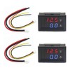 VooGenzek 2 PCS 0.28" LED Voltmeter Ammeter, Red and Blue