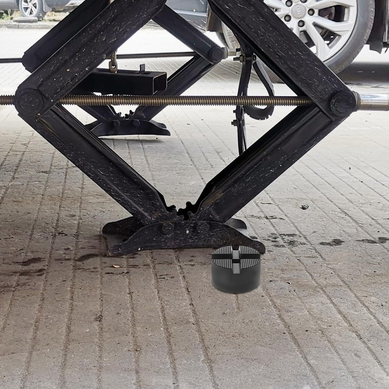 YARDWE Universal Jack Stand Pad, Load Capacity Reinforced Rubber Lift