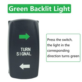 Turn Signal Rocker Switch and Flasher Relay Combo Kit for ATV UTV RV Boat Off-Road Truck Tractor Motorcycle 4Pin IP67 ON/Off/ON Universal Motor Internal Switch