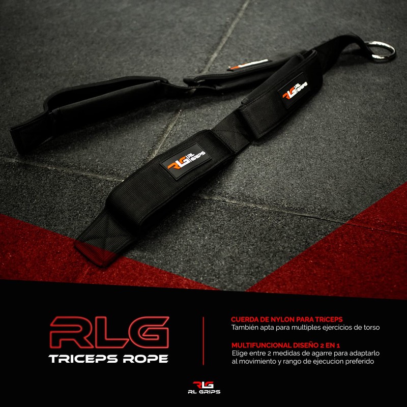 RL Grips® Tricep Rope for Pulley Training – Traction Accessory