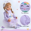 Reborn Baby Doll Clothes 22 Inch Girl Cute Purple Rabbit