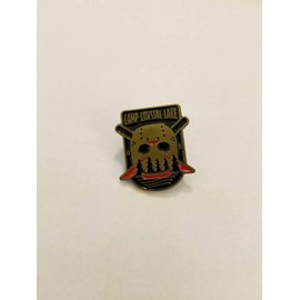 Camp Crystal Lake Jason Voorhees Mask Friday The 13th 1.1" Enamel Pin, 1.1 Inches, Enamel, enamel