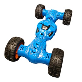 GLOBAL BAY 3 Position Pull Back Cars, Toy Cars for Kids, Push and Go Cars Friction Powered Off-Road Vehicles Monster Truck Toys for 3-7 Years, Blue/Black or Orange Colours