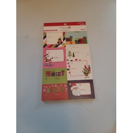 Celebrate It Christmas Gift Tags Stickers Present Tag Set 120 Pc NEW