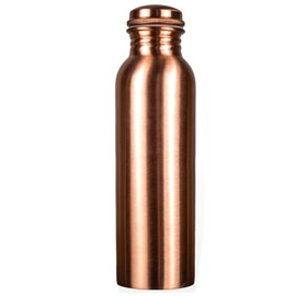 2 Pack Antique Copper Water Bottle with Jute Carry Bags, Pure Copper Vessel for Drinking Alkaline Water, Yoga, Medition, Sports, Gym, Office & Dailly Life outdoor/Indoor Uses - Set of 2