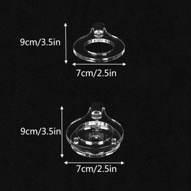 WANLIAN Lightsaber Wall Mount Vertical Lightsaber Holder Acrylic Lightsaber Display Stand for Display Lightsaber Wall (Clear 1 Hole)