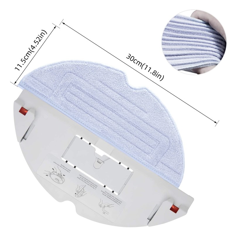 6 Pcs Mop Cloth Pad for Roborock S7 / S7+