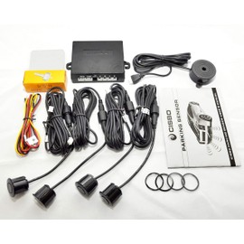 CISBO SB397 Parking Reverse Sensors Audio Buzzer Alarm Canbus Kit, Navy Blue, Set of 4