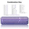 Dilter Wireless Keyboard and Mouse Combo, Portable Retro Keyboard with