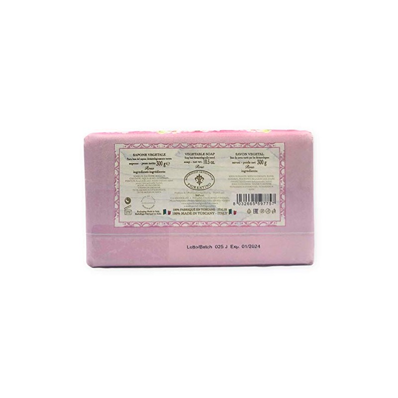 Saponificio Artigianale Fiorentino Moisturizing Italian Vegetable Soap 10.5 oz Made