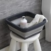 LinaLife 8L (2.0 Gallon) Plastic Washbasin Portable Foldable Thickening Basin