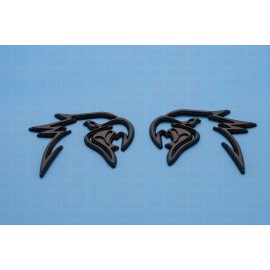 Aftermarket Products Matte Black HELLHAWK Fits Jeep TrackHawk Grand Cherokee Emblem Badge