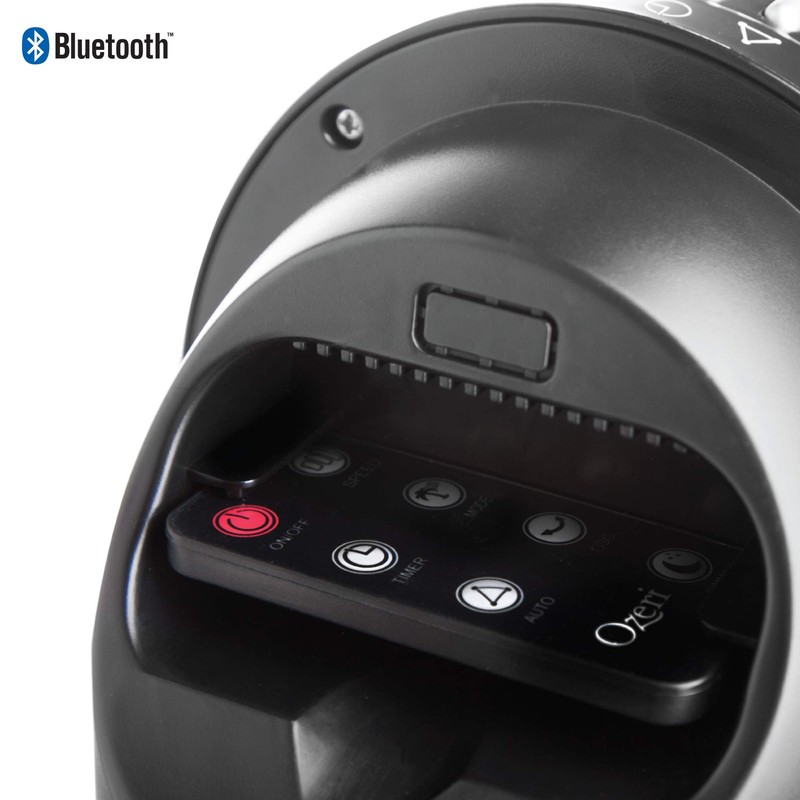 Ozeri 360 Oscillation Tower Fan, with Bluetooth and Micro-Blade Noise