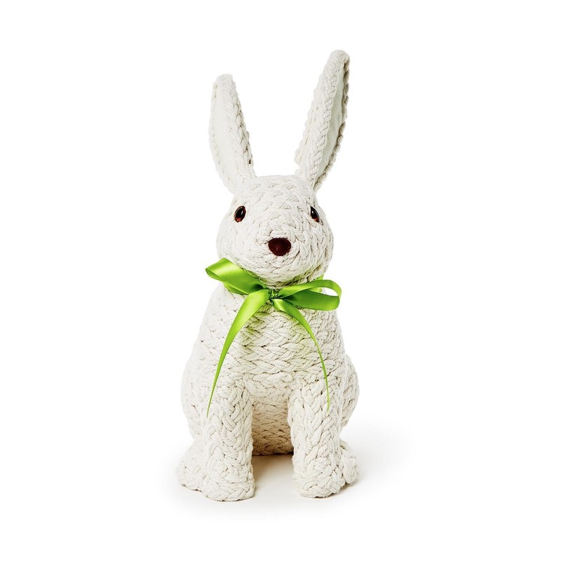 Two's Company Hand Crafted Easter Bunny, 9.25-inch Width x 6.5-inch