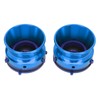 1 Pair NAB Hub Adapters Polished Aluminum Alloy Universal Loading