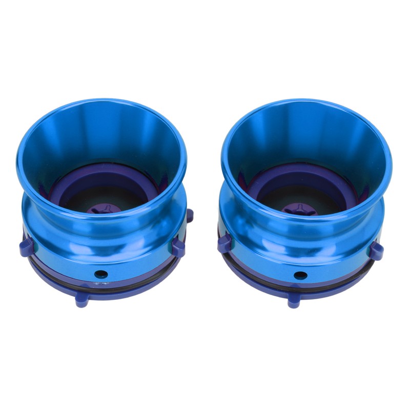 1 Pair NAB Hub Adapters Polished Aluminum Alloy Universal Loading