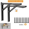 TORACK 24" Folding Shelf Brackets Heavy Duty Shelf Bracket Wall