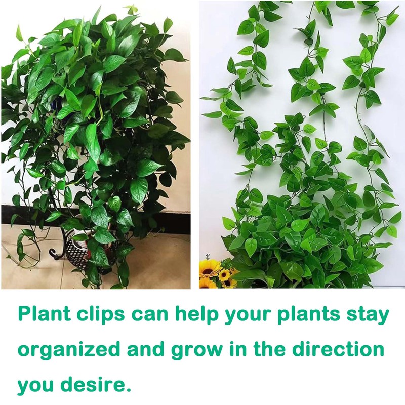 Plant Climbing Wall Fixture Clips, 100Pcs Self-Adhesive Plant Fixer Wall