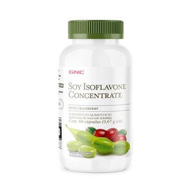 GNC Superfoods Isoflavonas de Soya con Concentrado de Arándano, Suplemento Alimenticio para el Bienestar Femenino y Soporte Antioxidante, 60 Cápsulas 