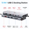 LIONWEI Laptop Docking Station 13 in 1 - Dual HDMI+DisplayPort+10Gbps,