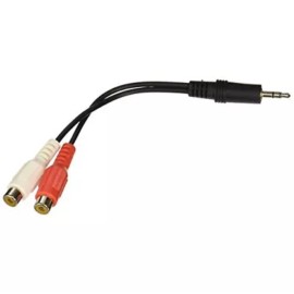 C2G 40422 6IN RCAF Y AUDIO CBL 3.5MM-M +