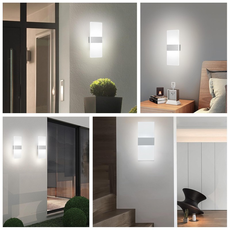 MEHIDFY Wall Sconces Sets of 2, Dimmable Touch Control Wall