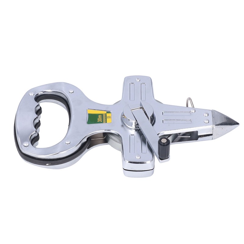 30m Portable Stainless Steel Frame Ruler Thick Durable Hand Operated