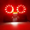 ONGMEIL Motorcycle Universal Tail Light Smoke Lens Tail Lamp LED