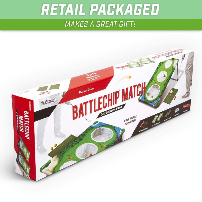 GoSports BattleChip Tour Backyard Golf Cornhole Game – Includes 2