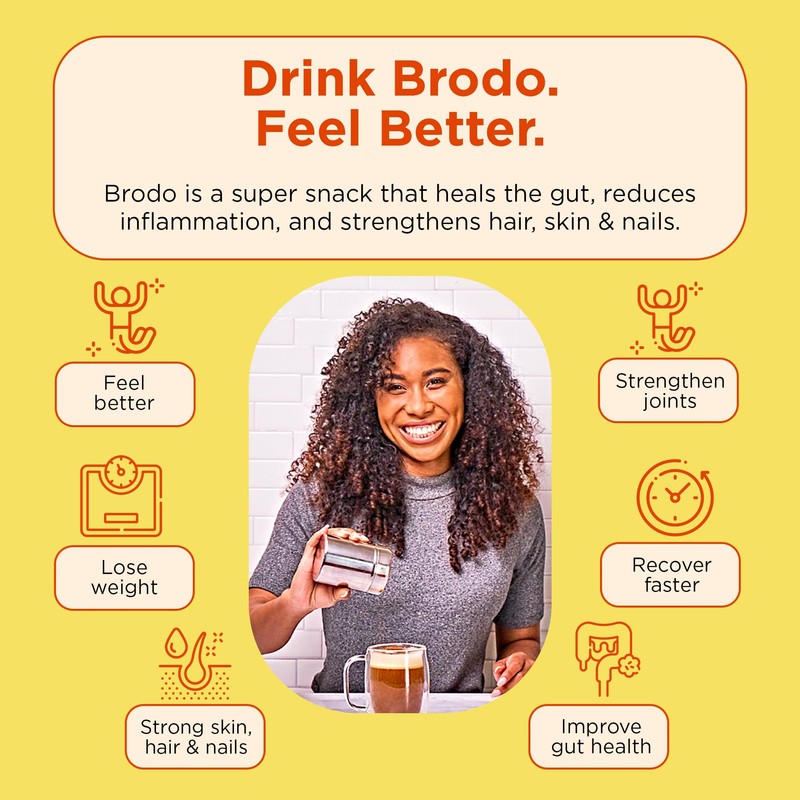 Brodo Deeply Rooted Organic Chicken Broth with Turmeric & Ginger,