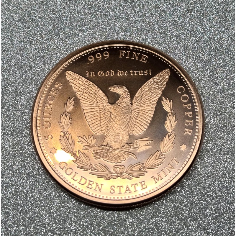 Katy Craig 5oz .999 Morgan Dollar Fine Copper Round with