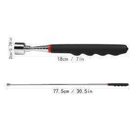 Extendable magnet pickup tool Telescopic Magnet Extendable 31" on Stick,magnet wand stick,magnetic sweepers tool,for Hard-to-Reach Mechanic Automotive clearance tools(3pcs)