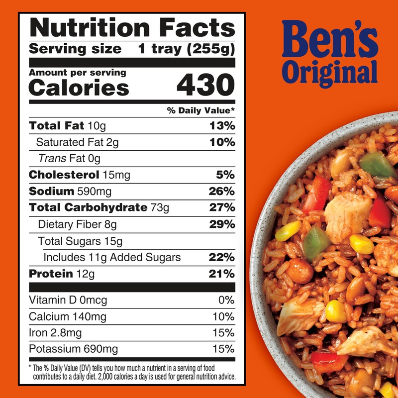 BEN'S ORIGINAL Street Food Honey BBQ Flavored Rice with Chicken,