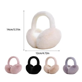 CLSSLVVBN Bluetooth Black Ear Muffs Women S Winter Warm Knitted Earmuffs Faux Fur Cold Weather Plush Winter Ear Muffs For Women, C