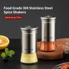 MAXCOOK Salt and Pepper Shakers set, Stainless Steel Salt Shaker