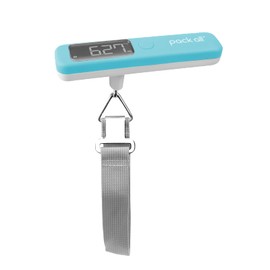 pack all Luggage Travel Scale Portable Luggage Scale Digital Electronic Hanging Up to 50kg Capacity Small Lightweight Large Screen Tare Function Blue